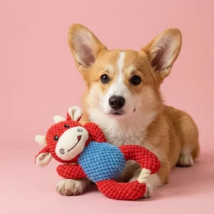 Pineapple Plush Calf Dog Toy