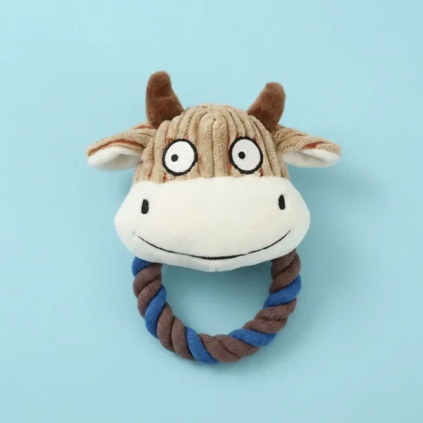 cow_loop_blue_cover Knotted Bull Head Dog Toy