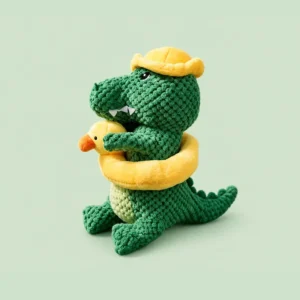 Dinosaur Swim Ring Dog Toy