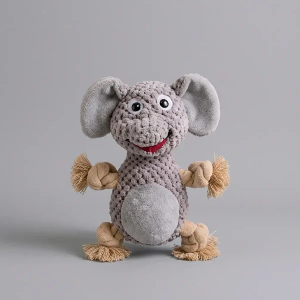 Knotted Baby Elephant Dog Toy