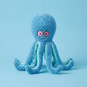 Crinkle Squeaky Octopus Dog Toy