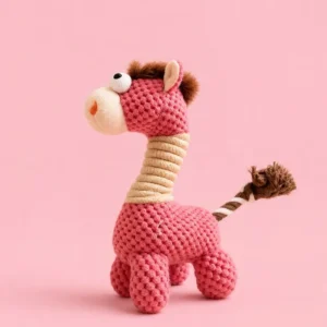 Red Big-Eyed Donkey Rope Dog Toy